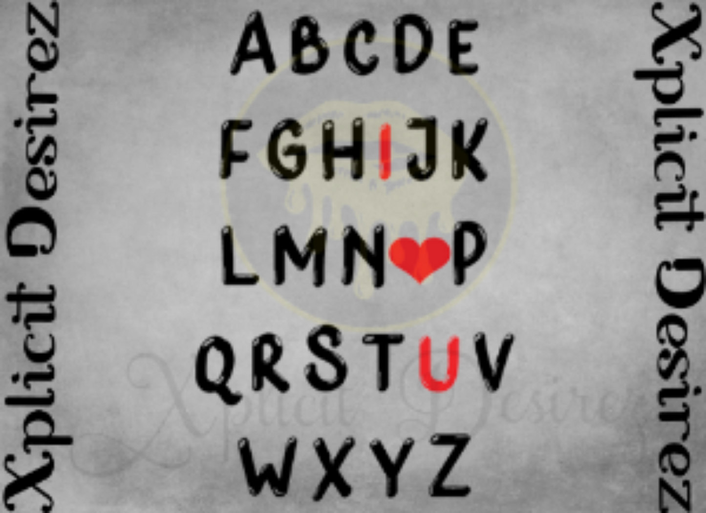 Alphabet I love you
