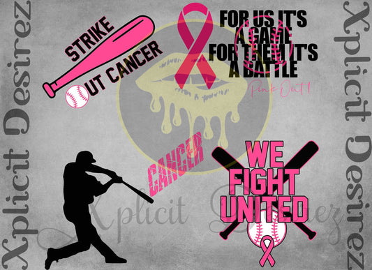 Breast Cancer baseball bundle